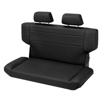 Bestop® - Black Denim TrailMax™ II Rear Fold and Tumble Bench Seat All Vinyl