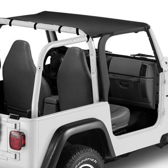 Bestop® - Header Bikini™ Targa Style Black Denim Soft Top