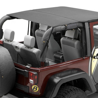 Bestop® - Header Bikini™ Safari Style Black Diamond Soft Top