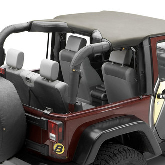Bestop® - Header Bikini™ Targa Style Black Diamond Soft Top