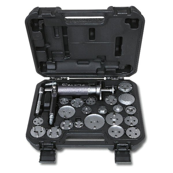 Beta Tools® - 1471M/C22-Series Pushing Back and Rotating RightLleft Disc Brake Pistons Pneumatic Tool with Accessories in Plastic Case