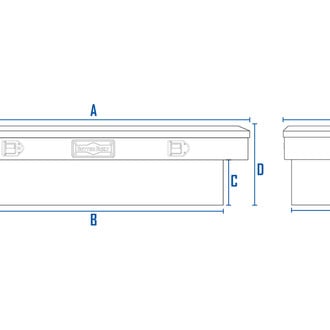 Better Built® - 72" Crossover Single Lid Truck Tool Box