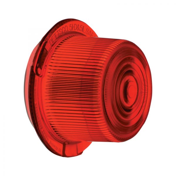 Betts Industries® - Deep Style Round Red Crystal Side Marker Light Lens