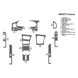 B&I® - 2D Blackwood Large Dash Kit (14 Pcs)