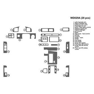 B&I® - 2D Blackwood Full Dash Kit (20 Pcs)