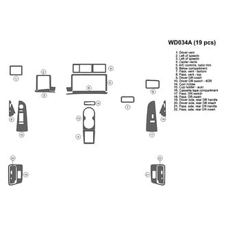 B&I® - 2D Blackwood Full Dash Kit (19 Pcs)