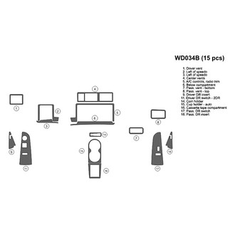 B&I® - 2D Blackwood Full Dash Kit (15 Pcs)