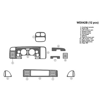 B&I® - 2D Blackwood Small Dash Kit (12 Pcs)