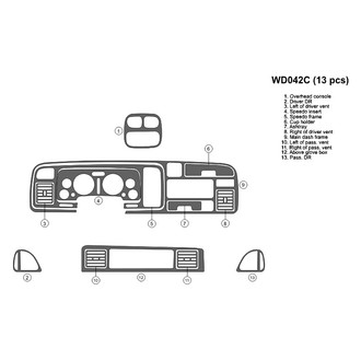 B&I® - 2D Blackwood Large Dash Kit (13 Pcs)