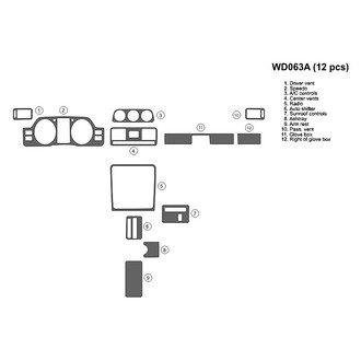 B&I® - 2D Blackwood Full Dash Kit (12 Pcs)