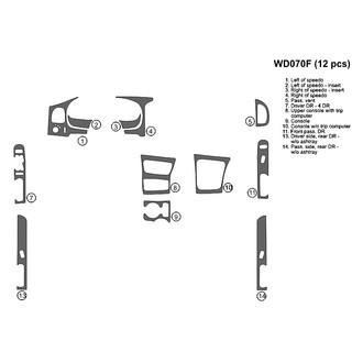 B&I® - 2D Blackwood Large Dash Kit (12 Pcs)
