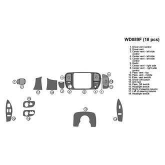 B&I® - 2D Blackwood Full Dash Kit (18 Pcs)