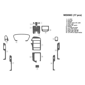 B&I® - 2D Blackwood Large Dash Kit (17 Pcs)