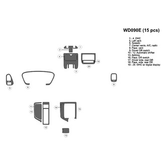 B&I® - 2D Factory Match Full Dash Kit (15 Pcs)