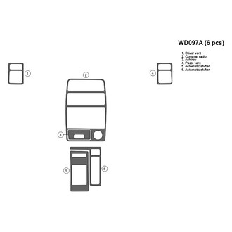 B&I® - 2D Blackwood Full Dash Kit (6 Pcs)