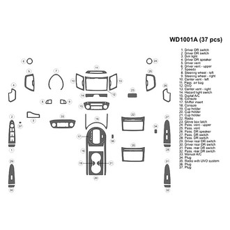 B&I® - 2D Blackwood Large Dash Kit (37 Pcs)