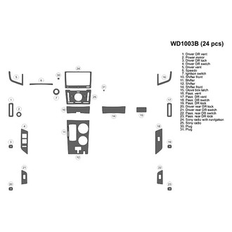 B&I® - 2D Blackwood Small Dash Kit (24 Pcs)