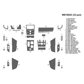 B&I® - 2D Blackwood Large Dash Kit (33 Pcs)