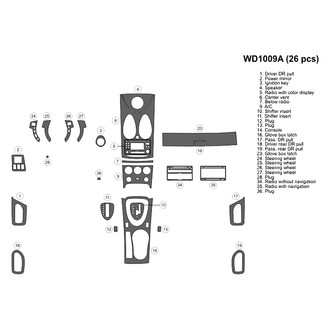 B&I® - 2D Blackwood Large Dash Kit (26 Pcs)