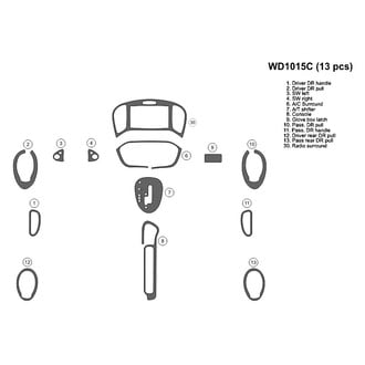 B&I® - 2D Blackwood Small Dash Kit (13 Pcs)