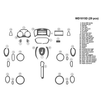 B&I® - 2D Blackwood Large Dash Kit (29 Pcs)