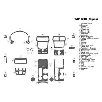 B&I® - 2D Blackwood Full Dash Kit (33 Pcs)