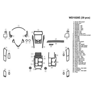 B&I® - 2D Blackwood Large Dash Kit (39 Pcs)