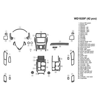 B&I® - 2D Blackwood Large Dash Kit (42 Pcs)