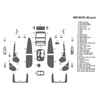 B&I® - 2D Blackwood Large Dash Kit (42 Pcs)