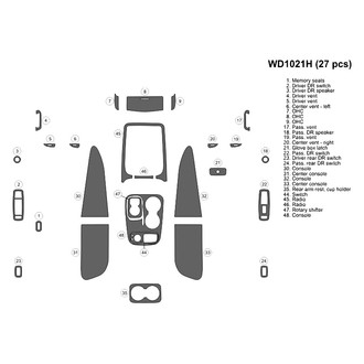 B&I® - 2D Blackwood Medium Dash Kit (27 Pcs)