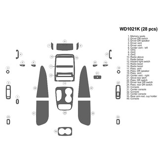 B&I® - 2D Blackwood Medium Dash Kit (28 Pcs)
