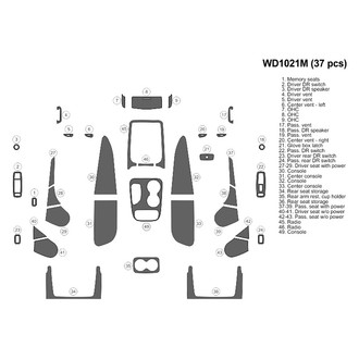 B&I® - 2D Blackwood Large Dash Kit (37 Pcs)