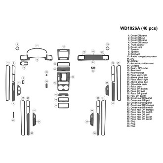 B&I® - 2D Blackwood Large Dash Kit (41 Pcs)