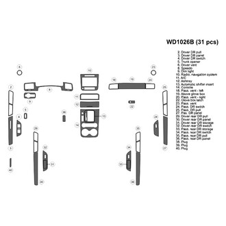 B&I® - 2D Blackwood Medium Dash Kit (32 Pcs)