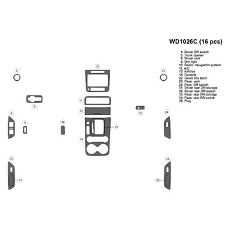 B&I® - 2D Blackwood Small Dash Kit (18 Pcs)