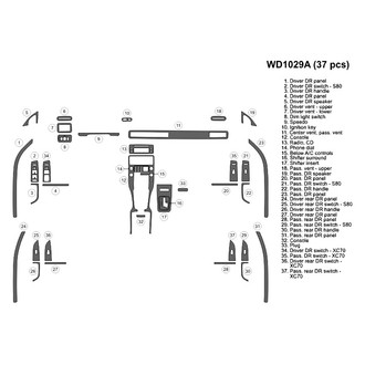 B&I® - 2D Blackwood Full Dash Kit (37 Pcs)