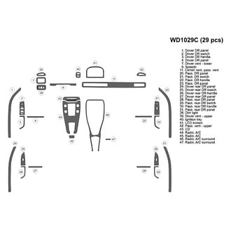 B&I® - 2D Blackwood Full Dash Kit (29 Pcs)