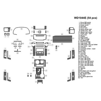 B&I® - 2D Blackwood Large Dash Kit (54 Pcs)