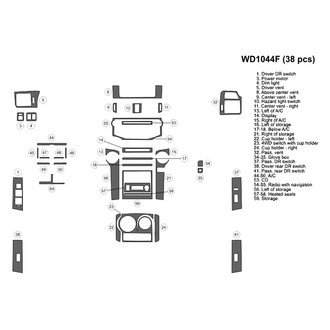 B&I® - 2D Blackwood Small Dash Kit (38 Pcs)
