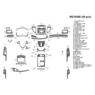 B&I® - 2D Blackwood Medium Dash Kit (49 Pcs)