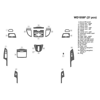 B&I® - 2D Blackwood Small Dash Kit (21 Pcs)