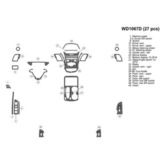 B&I® - 2D Blackwood Small Dash Kit (27 Pcs)