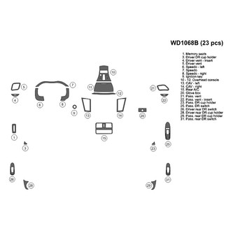 B&I® - 2D Blackwood Small Dash Kit (23 Pcs)