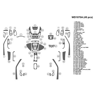 B&I® - 2D Blackwood Large Dash Kit (49 Pcs)