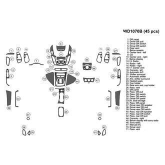 B&I® - 2D Blackwood Medium Dash Kit (45 Pcs)