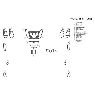 B&I® - 2D Blackwood Small Dash Kit (17 Pcs)