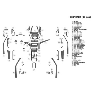 B&I® - 2D Blackwood Large Dash Kit (46 Pcs)