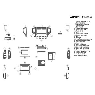 B&I® - 2D Blackwood Small Dash Kit (35 Pcs)