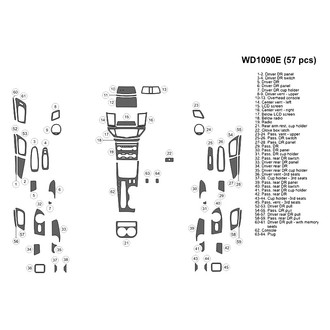 B&I® - 2D Blackwood Large Dash Kit (57 Pcs)