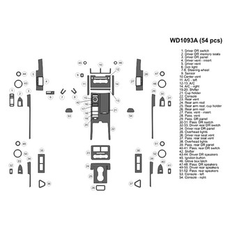 B&I® - 2D Blackwood Large Dash Kit (56 Pcs)
